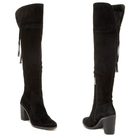 Franco Sarto | Suede Ellyn Over the Knee Boots - Picture 1 of 5